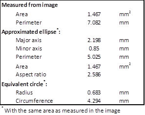 Particle table 1